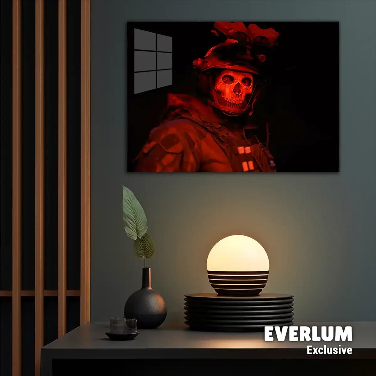 متال پوستر بازی Call Of Duty شخصیت گوست کد N208 — تصویر ۲
