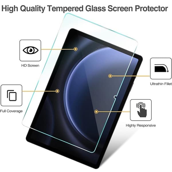 Glass Screen Protector For Samsung Galaxy Tab S9 FE Plus — تصویر ۲