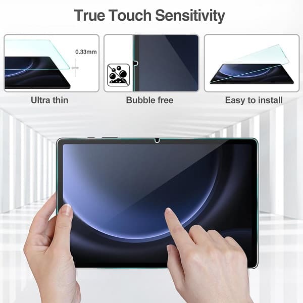 Glass Screen Protector For Samsung Galaxy Tab S9 FE Plus — تصویر ۳