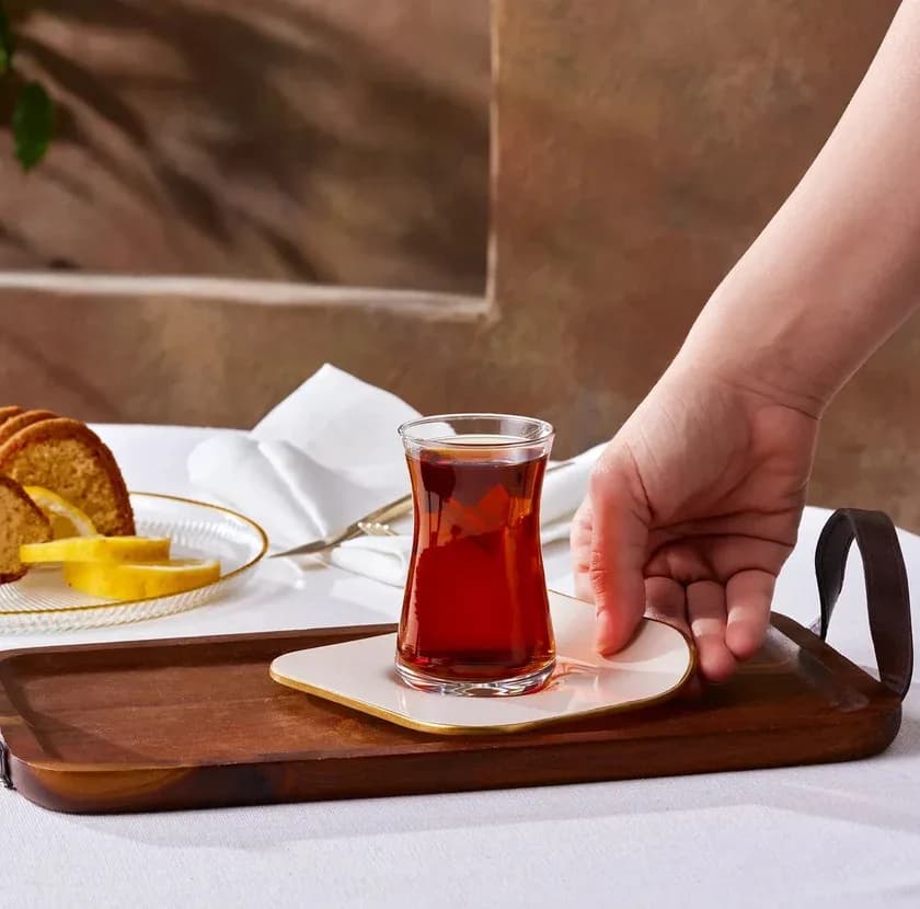سرویس چای خوری 12 پارچه کاراجا مدل Retro Krem — تصویر ۷