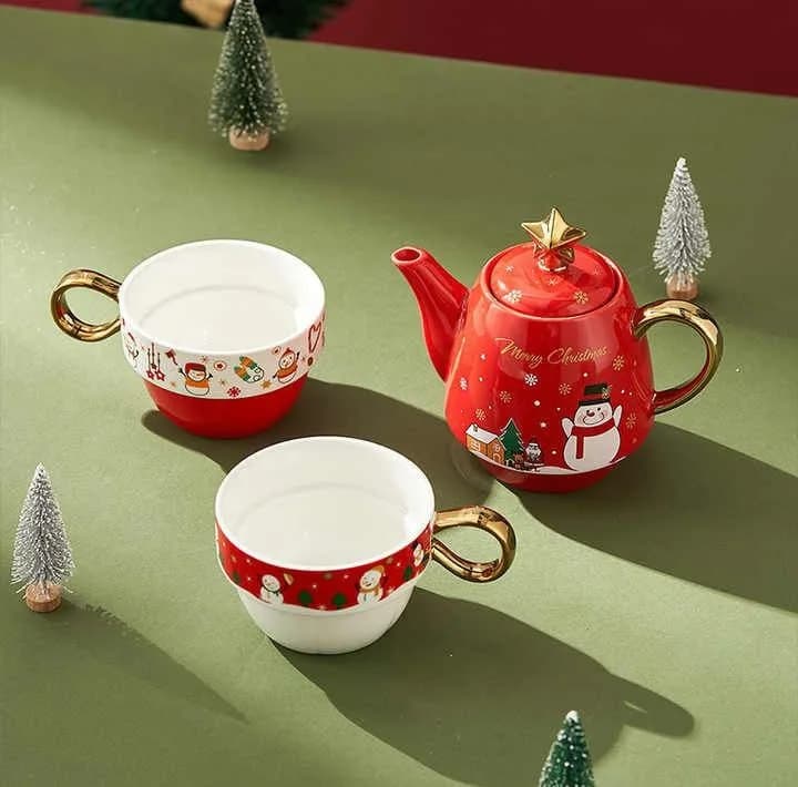 سرویس چای خوری 3 پارچه مدل کریسمس کد KIT-317 — تصویر ۵