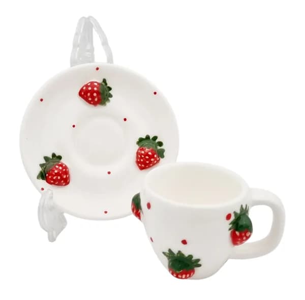 سرویس قهوه خوری ۶ پارچه 2 نفره مدل ترمه کد 2423P6xtot — تصویر ۲