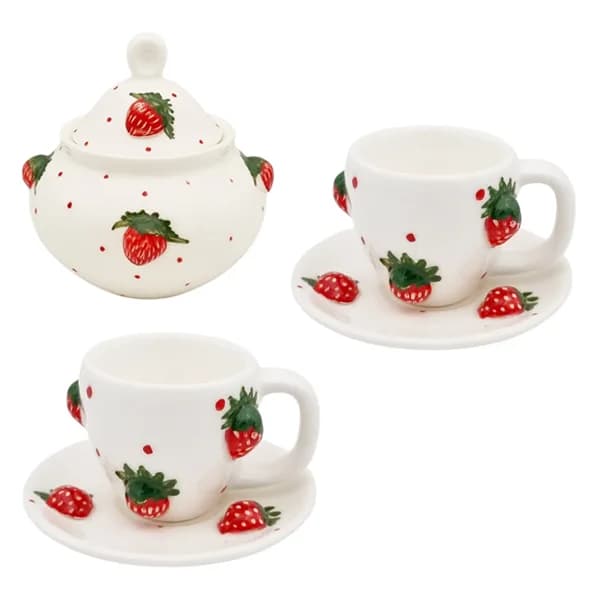 سرویس قهوه خوری ۶ پارچه 2 نفره مدل ترمه کد 2423P6xtot