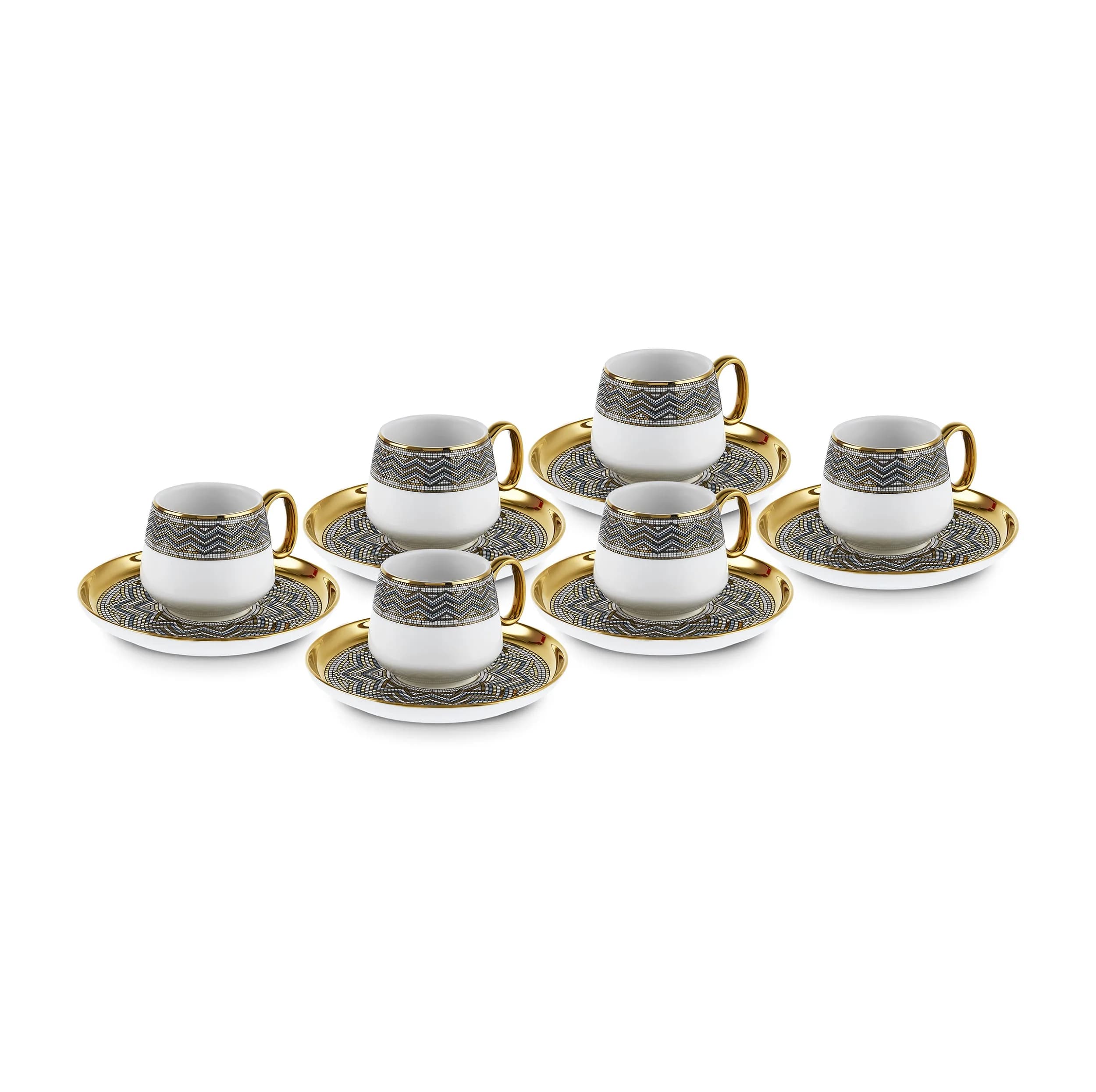 سرویس قهوه خوری 12 پارچه 6 نفره کاراجا مدل Suadiye