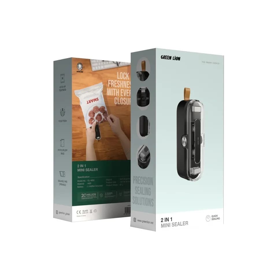 دستگاه پرس حرارتی و برش دستی گرین لاین مدل 2 in 1 Mini Sealer — تصویر ۲
