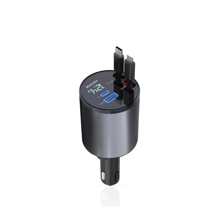 شارژر فندکی گرین لاین مدل Green Lion 4 In 1 Car Charger