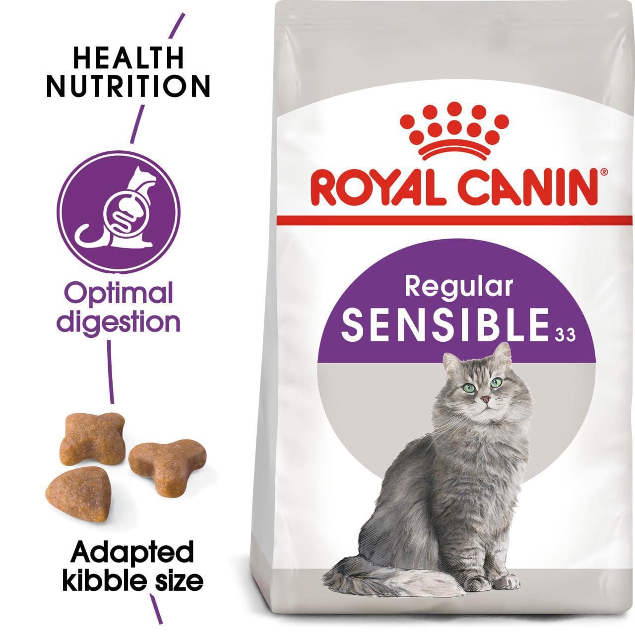 غذای خشک گربه سنسیبل رویال کنین – Royal Canin Sensible Cat — تصویر ۲