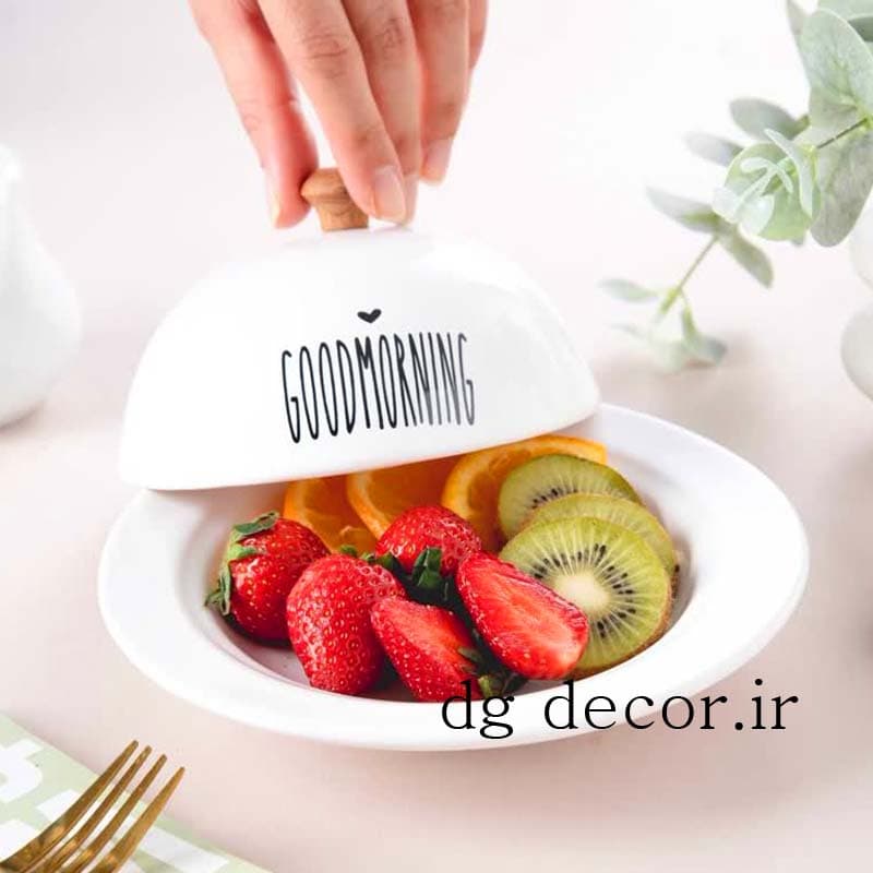 کره خوری سرامیکی تکست بزرگ گرد