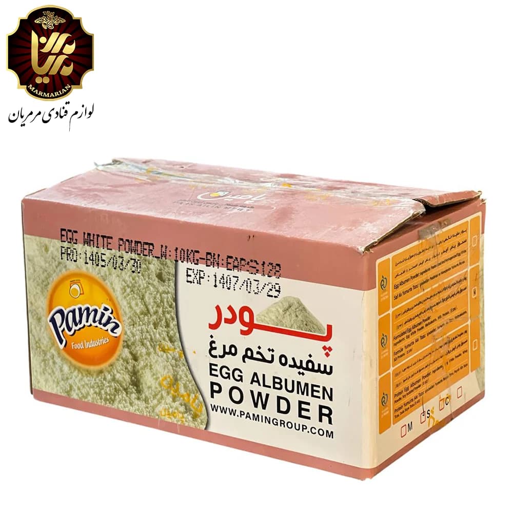 پودر سفیده تخم مرغ پامین بسته 500 گرمی — تصویر ۲