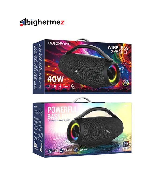 اسپیکر بلوتوث قابل حمل بروفون مدل DR16 40W — تصویر ۲