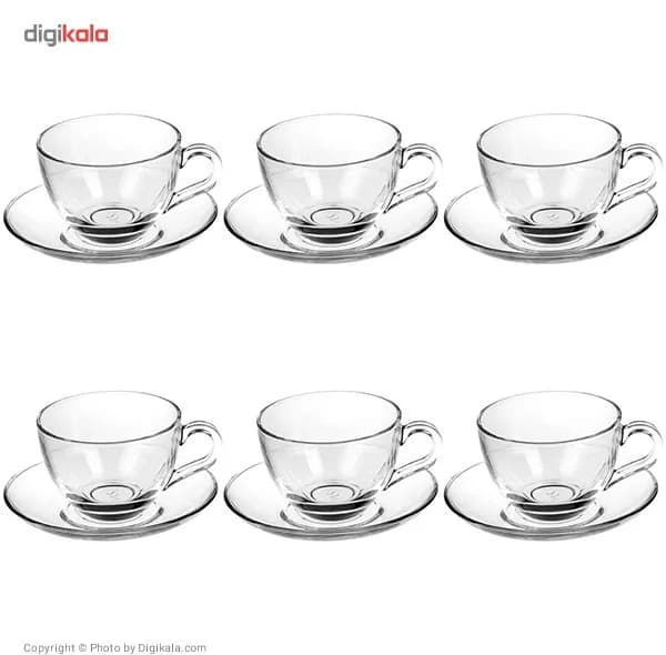 ست فنجان و نعلبکی پاشاباغچه مدل Bisik 97948 – بسته 6 عددی — تصویر ۳