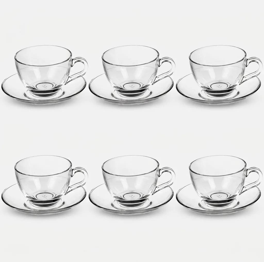 ست فنجان و نعلبکی پاشاباغچه مدل Bisik 97948 – بسته 6 عددی