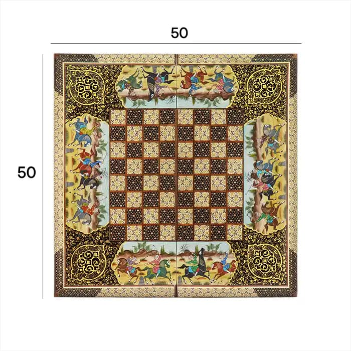 تخته نرد – شطرنج 50 خاتم نقاشی 03001 — تصویر ۵