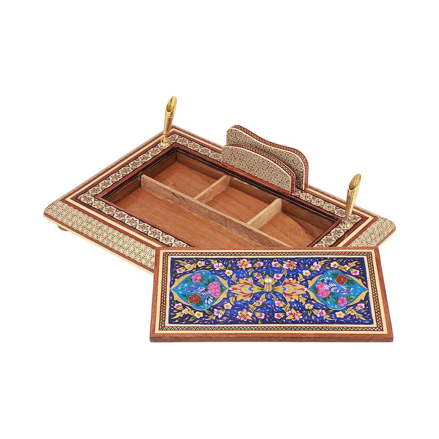 جاقلمی درب دار 20*30 خاتم نقاشی 01212 — تصویر ۲