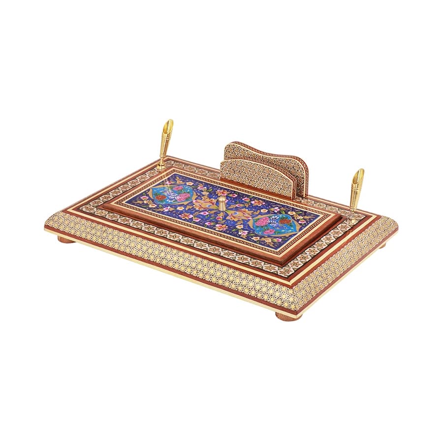 جاقلمی درب دار 20*30 خاتم نقاشی 01212 — تصویر ۳