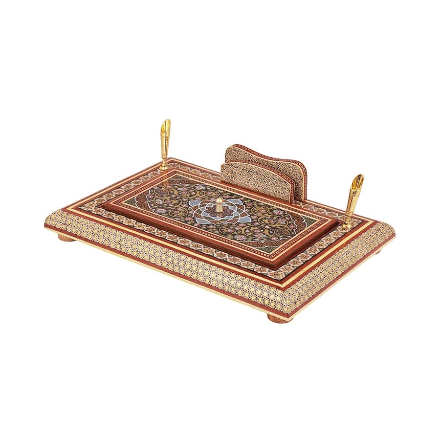 جاقلمی درب دار 20*30 خاتم نقاشی 01214 — تصویر ۳