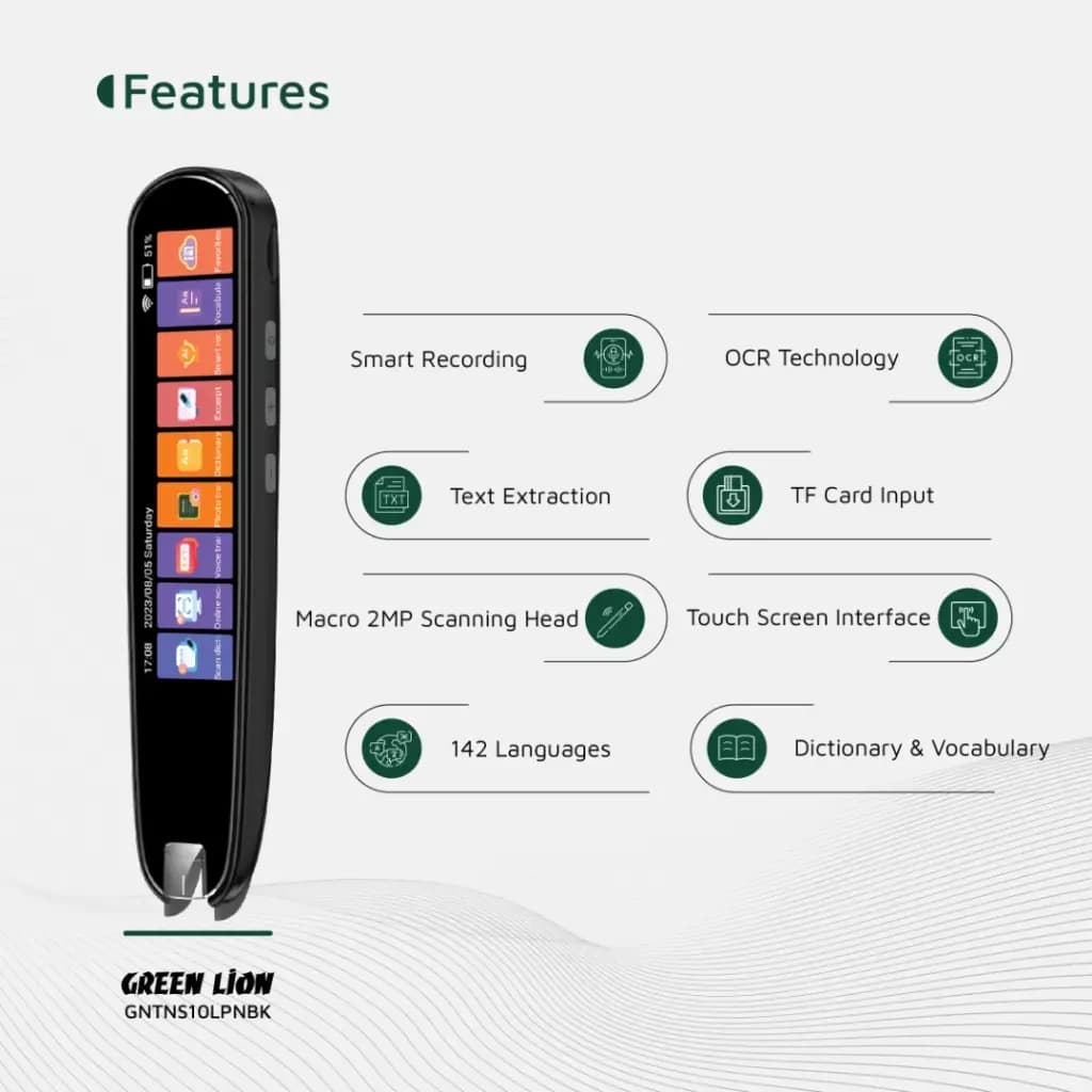 قلم مترجم هوشمند گرین لاین Green Lion Translation Pen مدل GPEN 10 — تصویر ۶