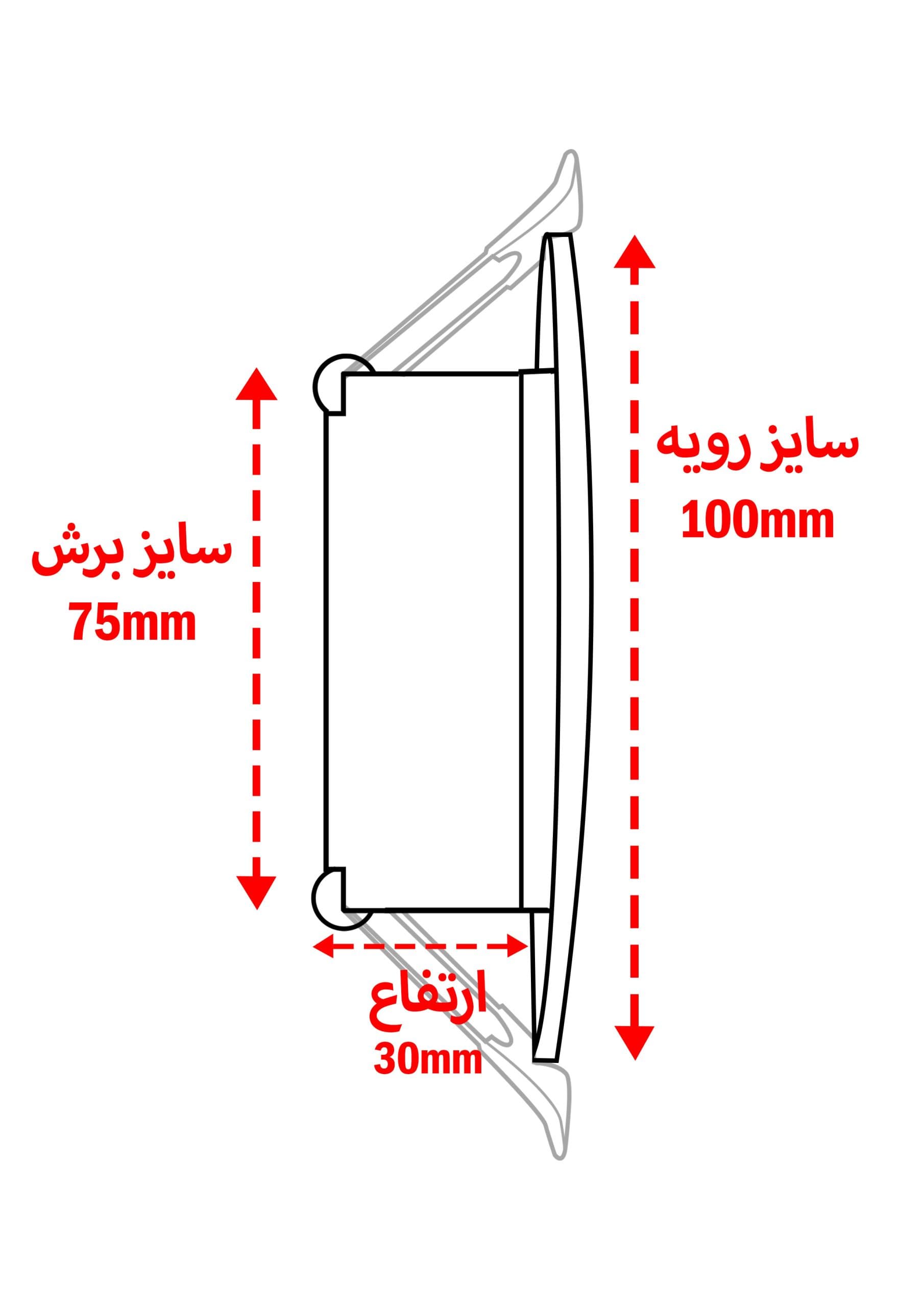 پنل7 وات DOB توکار دایره یکتا افروز — تصویر ۳
