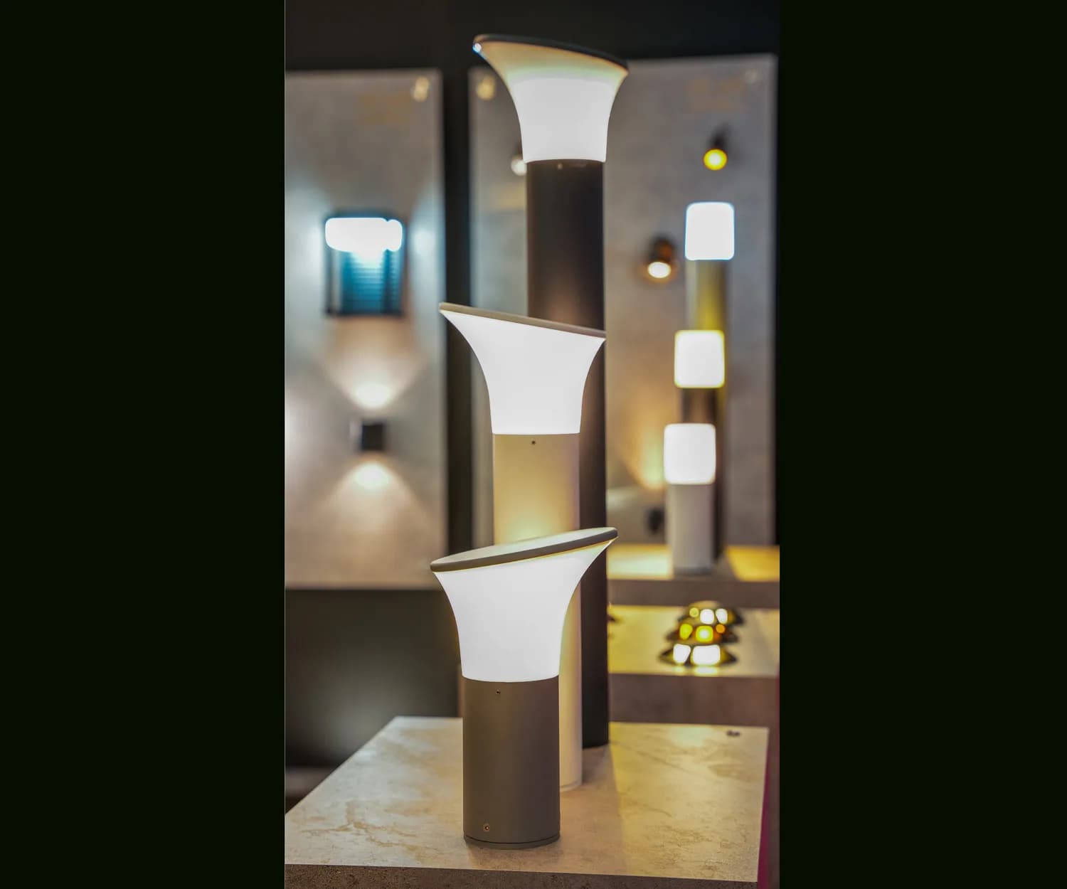 چراغ(50cm) کد 222 پارکی قارچی زمرد نور