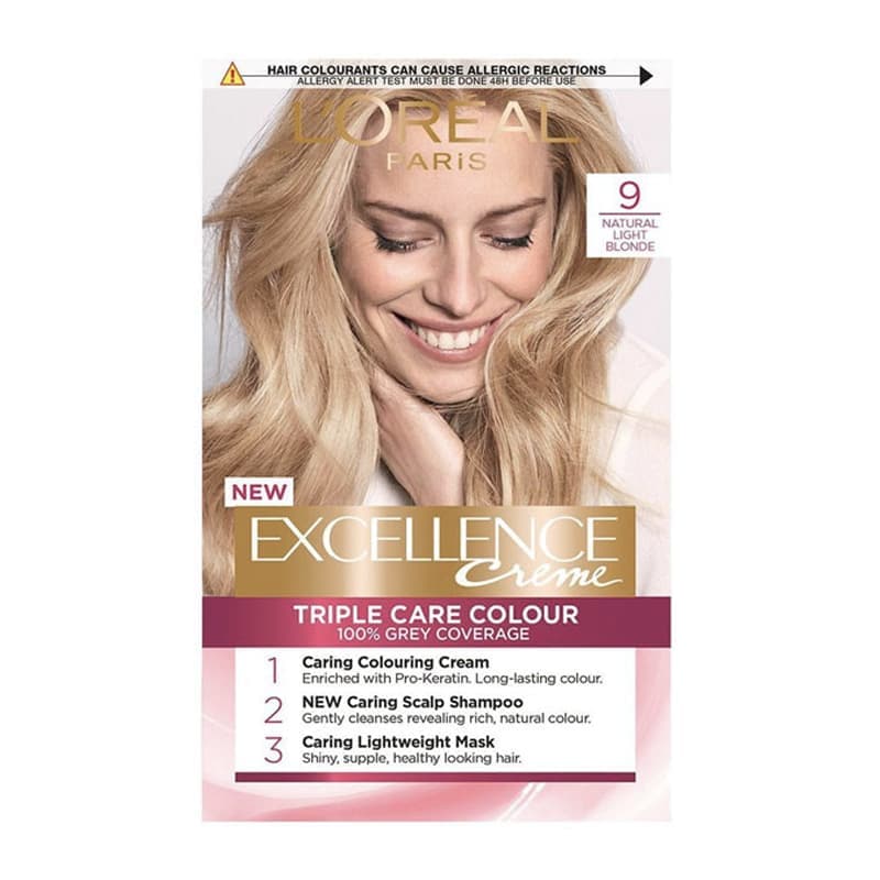کیت رنگ مو لورآل سری Excellence شماره 9 بلوند روشن