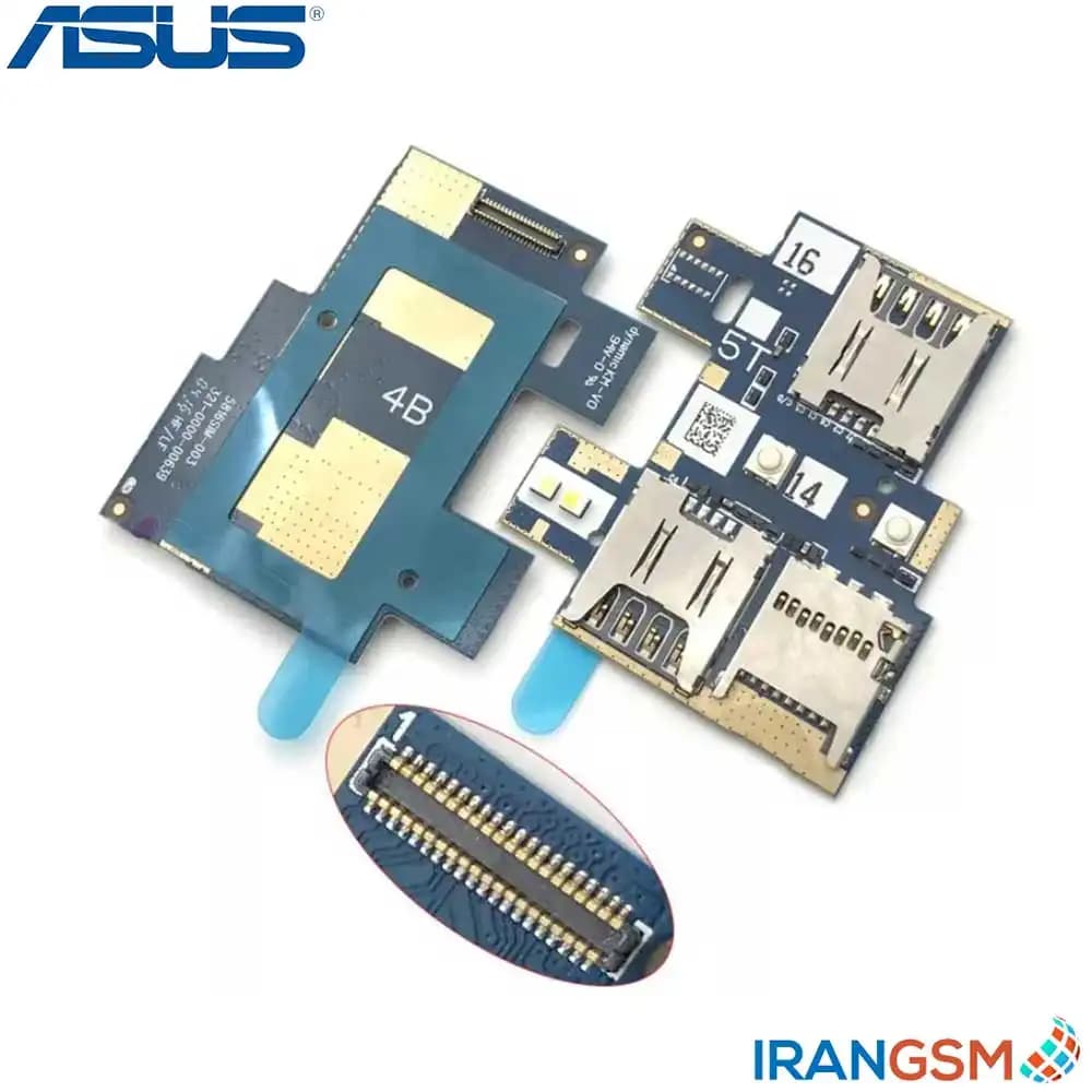برد سیمکارت و مموری کارت موبایل ایسوس Asus Zenfone Go ZB551KL — تصویر ۵