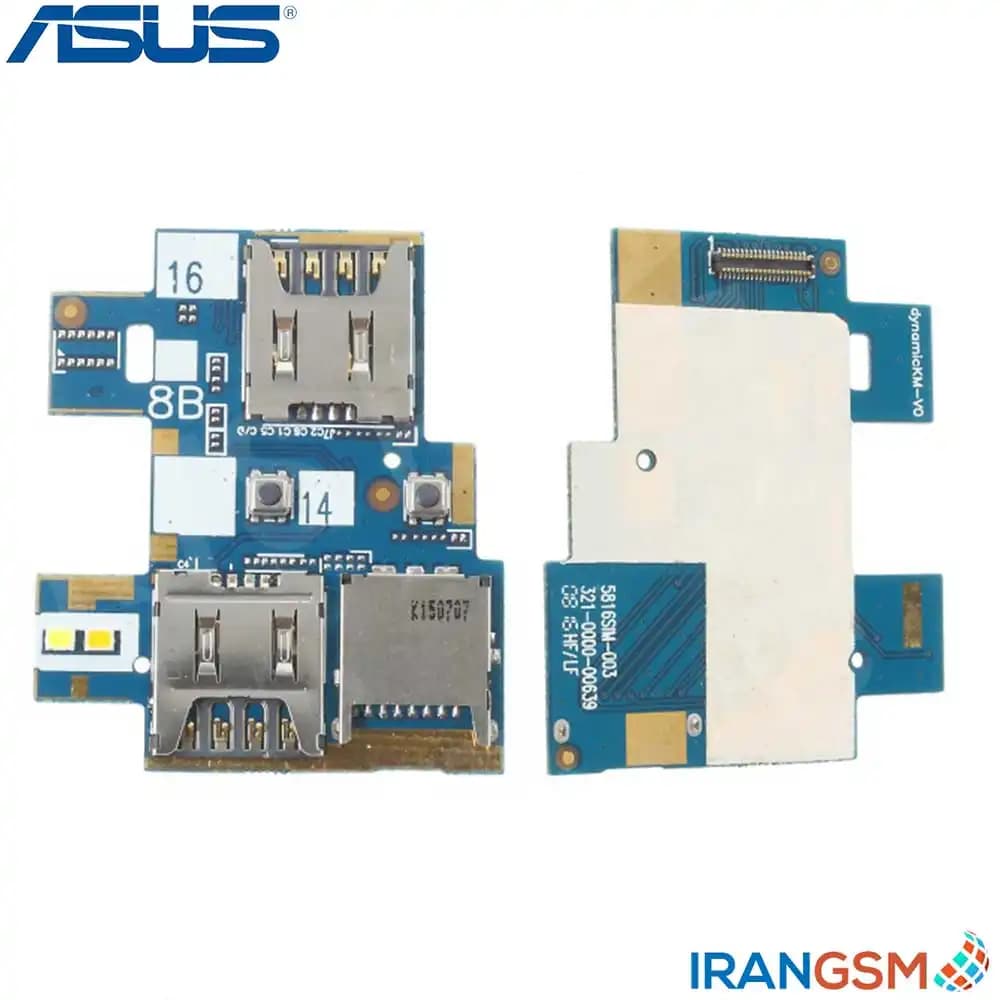 برد سیمکارت و مموری کارت موبایل ایسوس Asus Zenfone Go ZB551KL