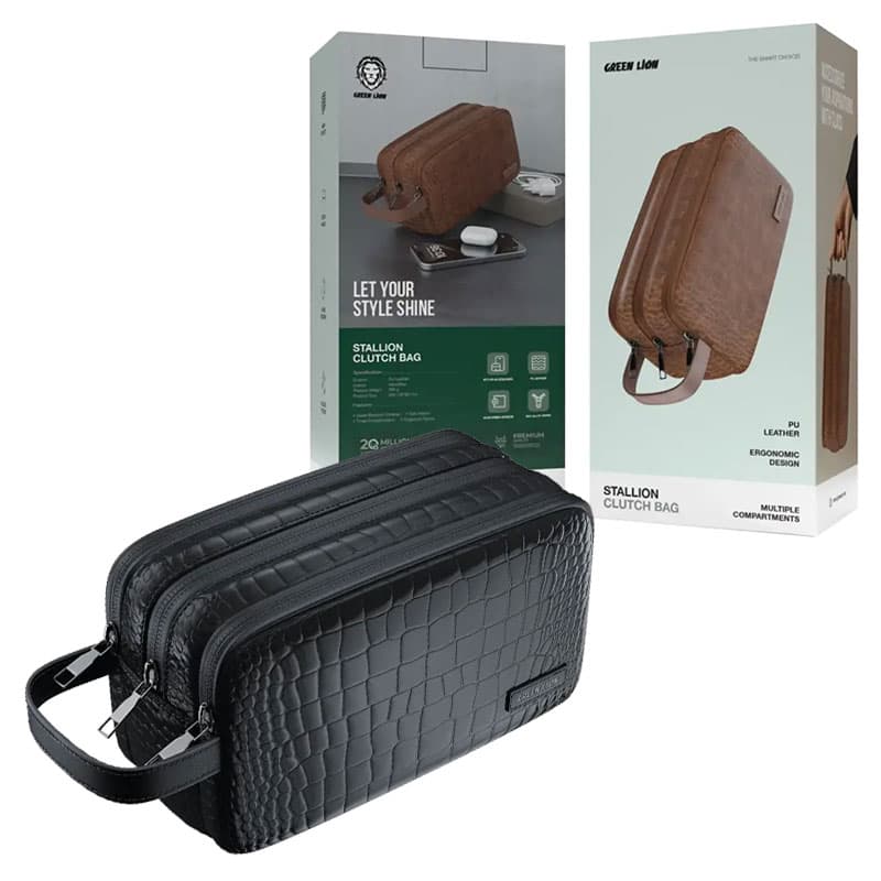 کیف اکسسوری دستی Green Lion Stallion Clutch Bag
