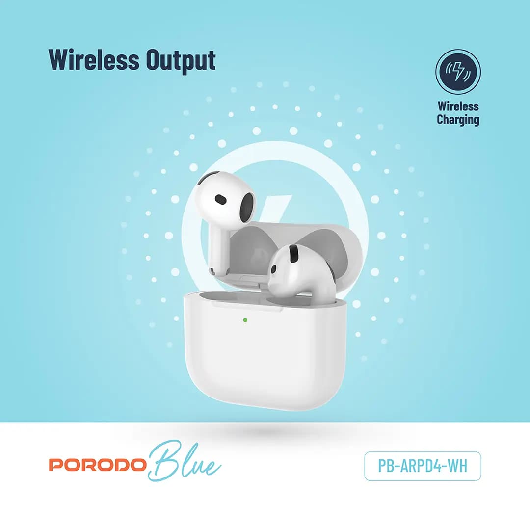 هدفون بلوتوث پرودو Porodo blue Earbuds 4 ENC — تصویر ۵