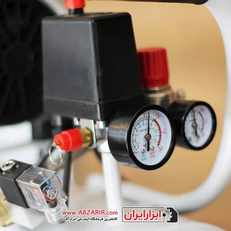 کمپرسور 50 لیتری بی صدا بدون روغن محک مدل HSU750-50L — تصویر ۴