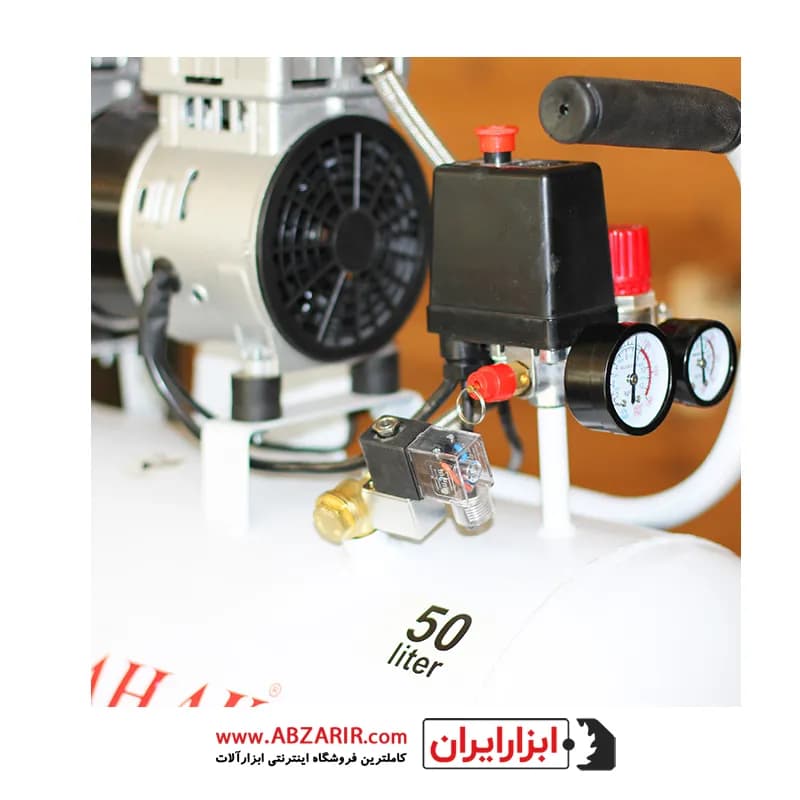 کمپرسور 50 لیتری بی صدا بدون روغن محک مدل HSU750-50L — تصویر ۵