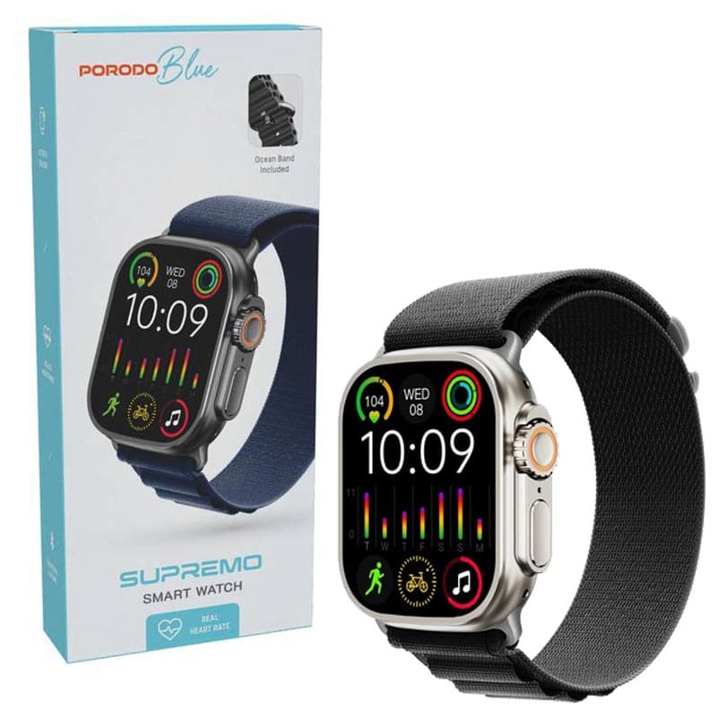 ساعت هوشمند سوپرمو پرودو مدل porodo blue Ultra Supremo