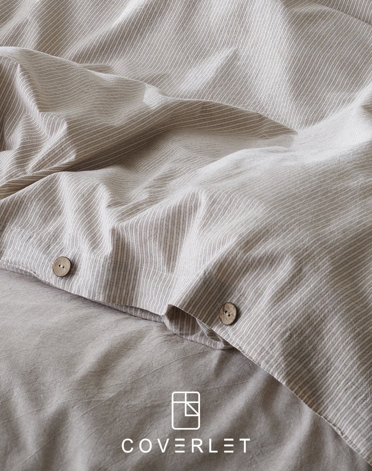 روتختی راهراه قهوهای کاوری مدل Shirt — تصویر ۲