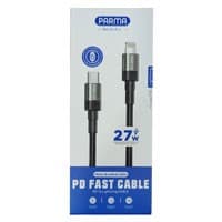 کابل شارژ و دیتا type c به lightning فست 1متری 27وات Parma P4