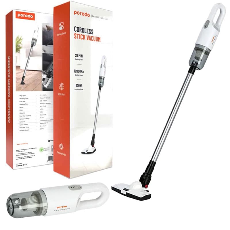 جارو شارژی پرودو مدل Porodo Cordless Stick Vacuum 100W
