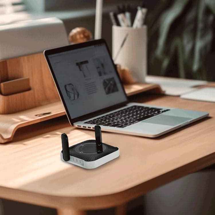 مودم و روتر سیم کارتی قابل حمل دو آنتن Porodo 4G/LTE portable router — تصویر ۵