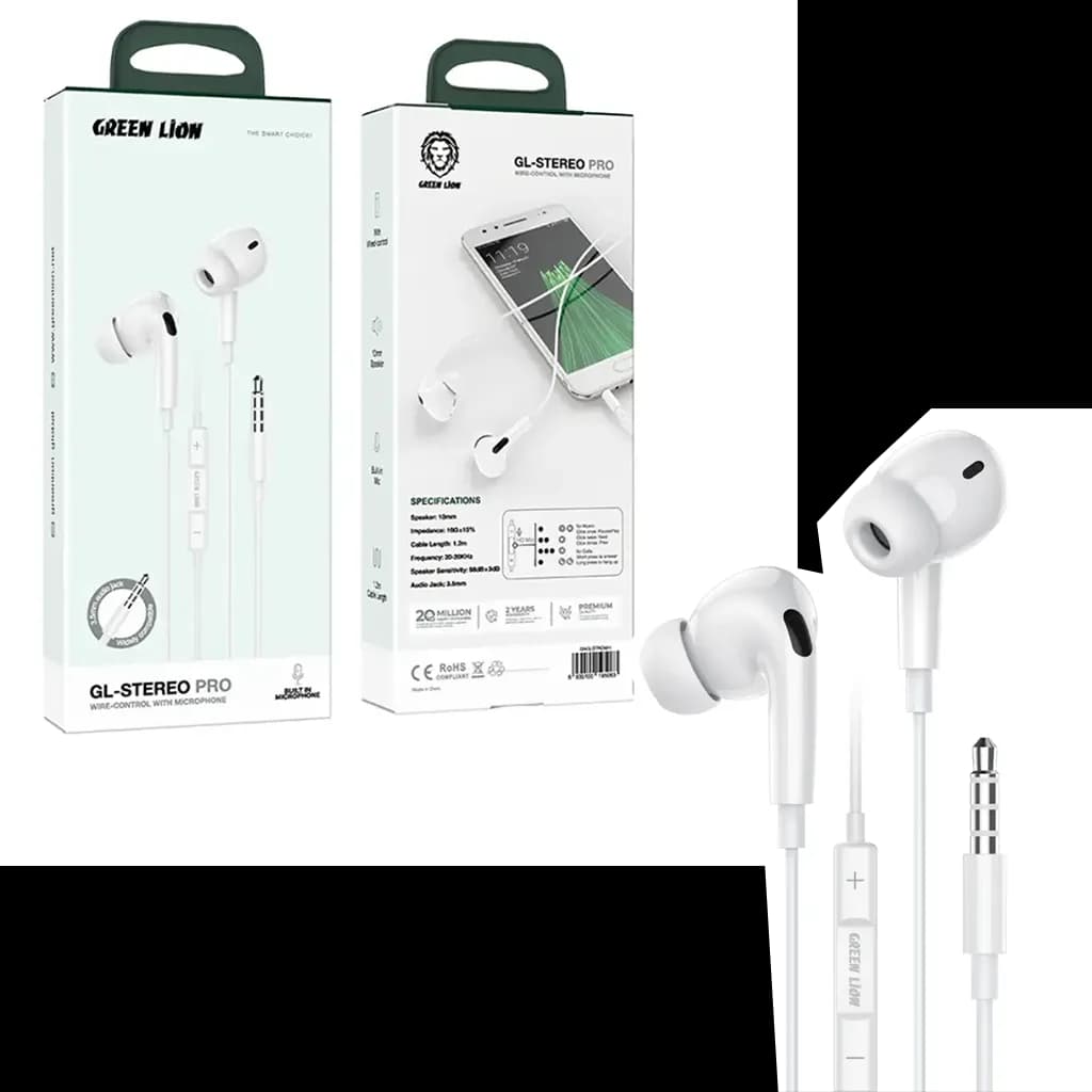 هدفون سیمدار میکروفن دار Green Lion GL-Stereo Pro Wire Control With Microphone