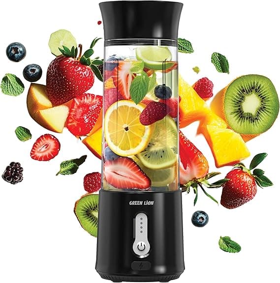 مخلوط کن و بلندر شارژی Green Lion 120W JET PLUS 6 Bladed Juicer GL-JU7 500ML — تصویر ۵