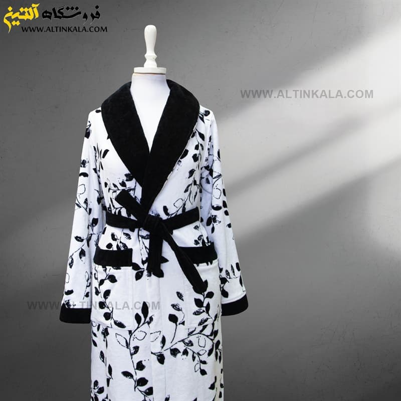 حوله تنپوش پودایران طرح نوژان مشکی سایز 125