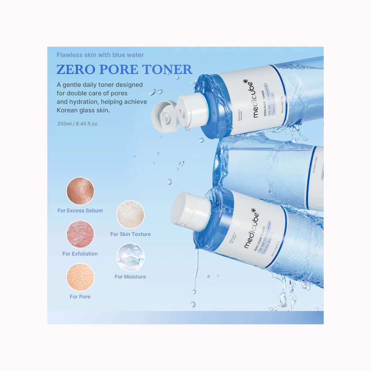 تونر کوچک‌کننده منافذ مدی کیوب مدل Zero Pore — تصویر ۴