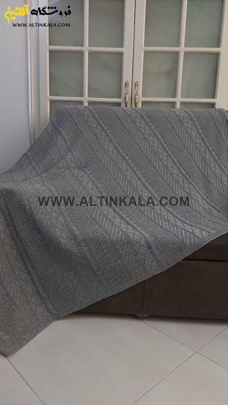 شال مبل بافت (رومبلی) سوپر (تراکم بالا) طرح فستیوال سایز 150×200 — تصویر ۴