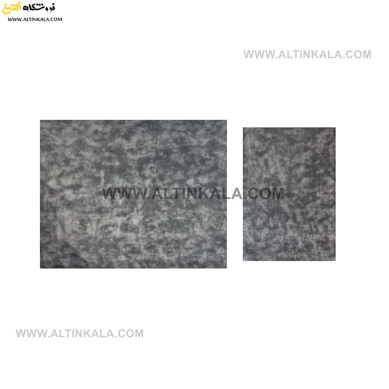 سرویس ملحفه کشدوز یکنفره دوتکه سایز 120×200 طرح پتینه رنگ طوسی