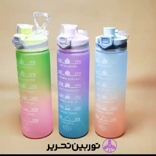 قمقمه فانتزی 700 میلی لیتر بنفش – سبز — تصویر ۳