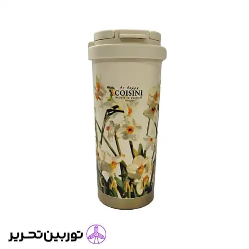 تراول ماگ طرح گل COISINI – گل سفید
