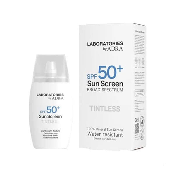 کرم ضد آفتاب بدون رنگ لابراتوریز آدرا (SPF 50) — تصویر ۲