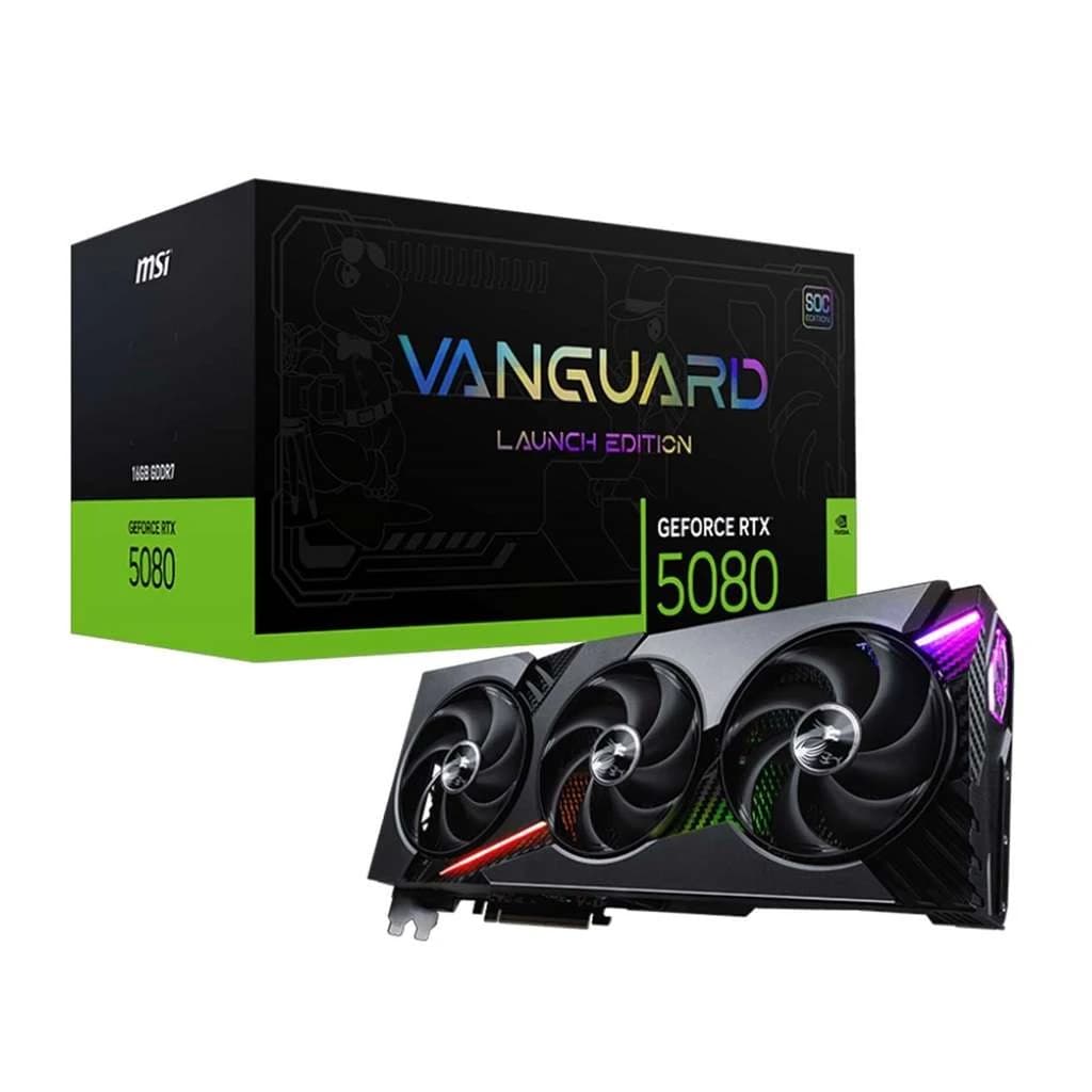 کارت گرافیک ام اس آی مدل GeForce RTX5080 VANGUARD SOC LAUNCH EDITION 16GB OC