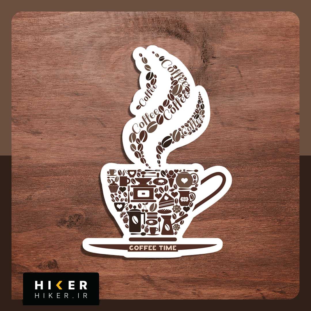 استیکر ۰۱۶۴ (coffee time)