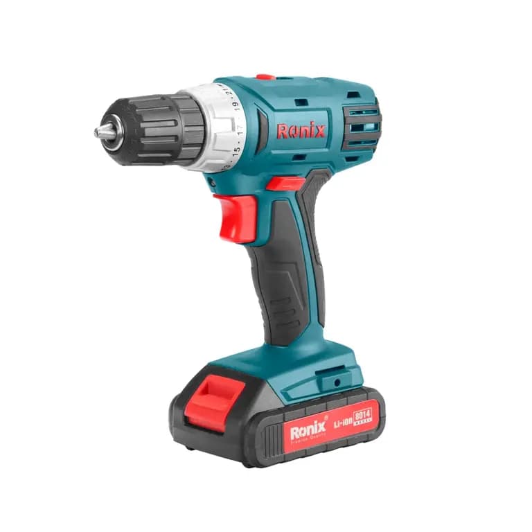 کیت دریل شارژی 33 پارچه رونیکس 14 ولت مدل RS-8014 + گارانتی