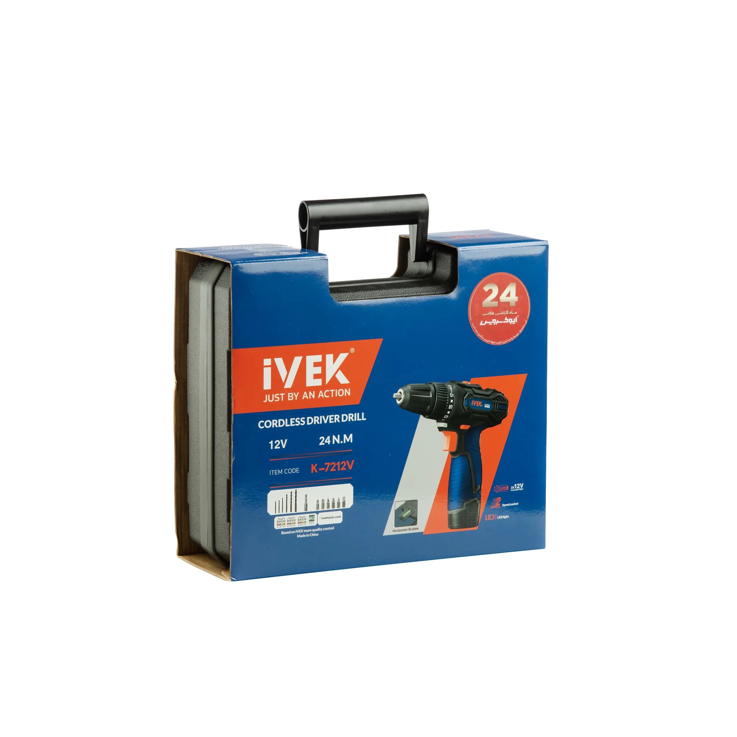 دریل پیچ گوشتی شارژی ایوک K-7212V — تصویر ۵