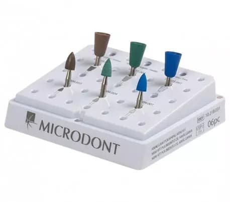 کیت مولت پالیش آمالگام 6 عددی میکرودنت Microdont