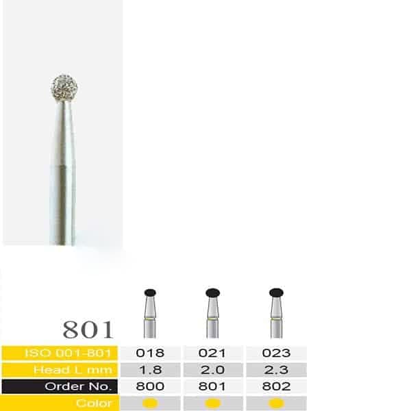 فرز توربین الماسی دسته نقره ای (پالیش کامپوزیت) Round – 801 BTM